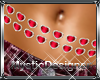 Ruby Heart Belly Chain