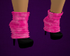 pink socks blk boots