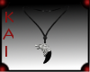 Wolf claw necklace silvr