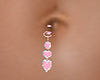Pink Hearts Belly Jewel