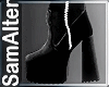 BLACK BOOTS LONG LEATHER