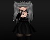 Gothic Emo Kawaii in a Black Dress