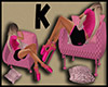 F Sleep Chair Pink zZZ