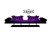 :T:Blk/purp couch