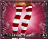 *T Red Striped Tights