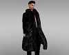 Mid-Length Fur Coat -Blk