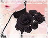 Shoulder Roses |Black L