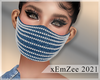 MZ - Denim Jeweled Mask