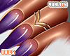 q.Purple Fusion Nails XL