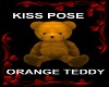 KISS POSE ORANGE TEDDY