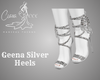 Geena Silver Heels