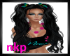 NKP-Kitteh Blk ponytails
