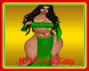 Green Tube Top Dress