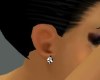 CAN White Rose Earrings
