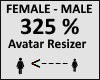 Avatar scaler 325%