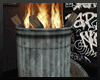 Burning Trash Can