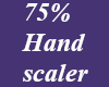 *M* 75% Hand scaler
