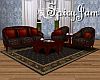 Vintage Couch Group Blk