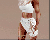 white sleeveless dress