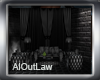 AOL- Black /White couch