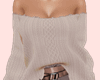 E* Beige Trashed Sweater