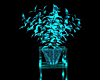 Blue Glow Plant & Stand