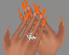 LWR|Neon Orange Nails 2