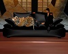 Black Couch With Tiger