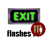 M! flashing exit sign