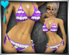 D~Frilly Bikini: Purple