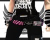 FE famous pink stud belt