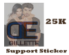 Gillettes 25k support