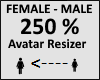 Avatar scaler 250%