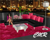 CMR Pink Black Sofa set