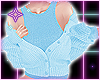 Open Cardigan Blue