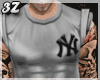 3Z: Gray yankees T-Shirt
