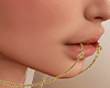 !B Baddie Lip-Ear Chain