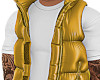 Gold puffer vest