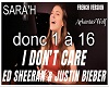 I DON'T CARE -FRENCH