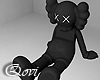 Black Kaws Statue