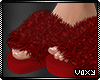 Red Fur Slippers