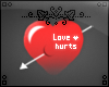 V ~ Love hurts.