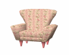 pink flowers chair