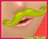 Fem Moustache ~green