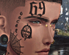 6ix9ine Tattoos Face