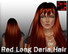 Red Long Daria Hair