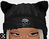 X. Black emo beanie