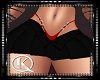 Y2K Skirt Black Red