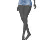 mini blue jeans skirt I