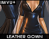 ! morticia leather gown